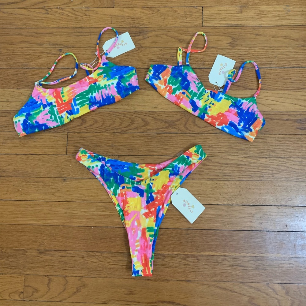NWT Aurelle multicolor bikini women’s size M